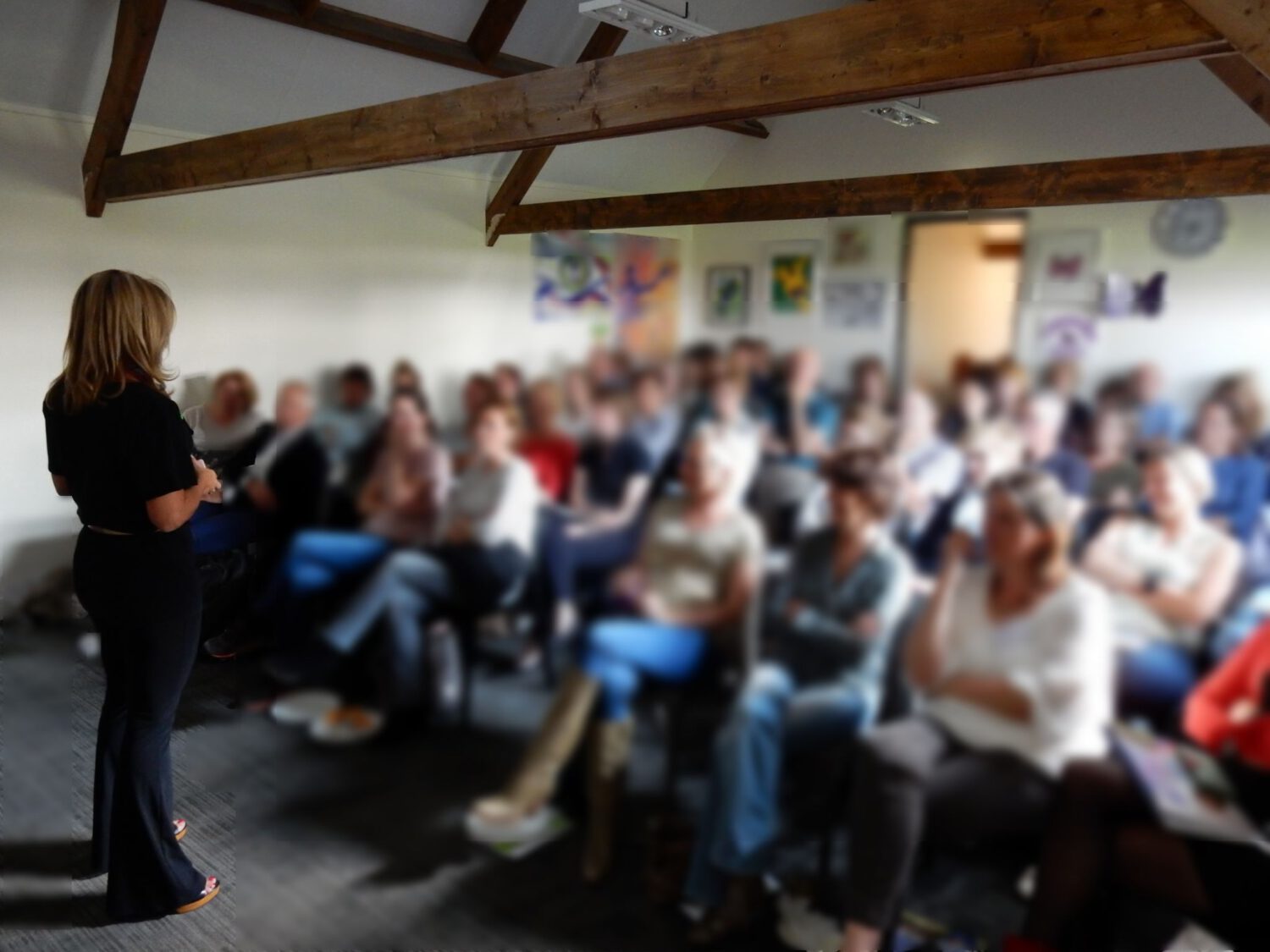 Leontien tijdens het Leontienhuis Huisartsensymposium